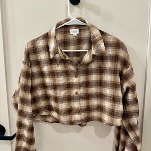 LE LISTEN Flannel Top